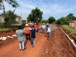 INICIO DE OBRA DEL PAVIMENTO TIPO EMPEDRADO EN EL BARRIO CAACUPEMI