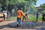 INICIO DE OBRAS DE BACHEO EN EL BARRIO LAS AMÉRICAS