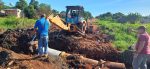 INSTALACIÓN DE TUBOS EN EL BARRIO SANTA CLARA