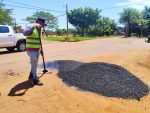 INICIO DE OBRAS DE BACHEO EN LA AVENIDA BRASIL