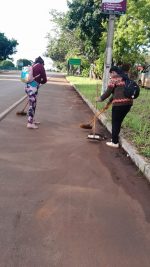Servicios Generales manteniendo siempre limpia la Ciudad.