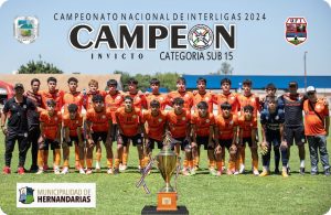FELICITACIONES A LA SELECCIÓN HRIENSE SUB 15  FLAMANTE CAMPEÓN DEPARTAMENTAL DEL INTERLIGAS 2024