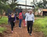 Hoy el Intendente Lic. Emiliano Nelson Cano estuvo recorriendo los Barrios Maria Auxiliadora, Tacuru Pucu y Virgen del Carmen